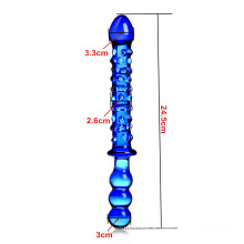 Dildo de vidro do brinquedo do sexo para mulheres Injo-Dg172